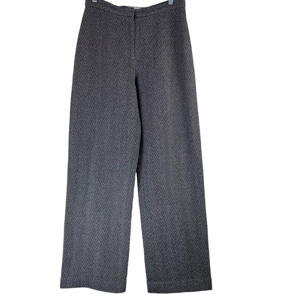 Max Mara Wool Pants Size 14 Straight Leg Trousers Womens 30" Waist 33.5" Inseam - Picture 4 of 5